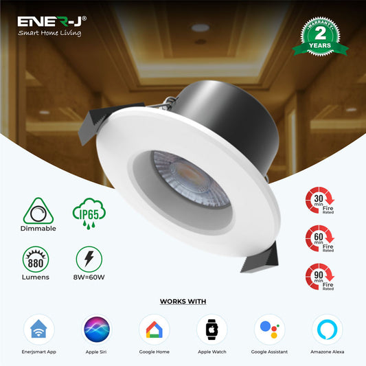 Smart Wi-Fi Fire Rated Downlight 8W CCT Changeable & Dimming