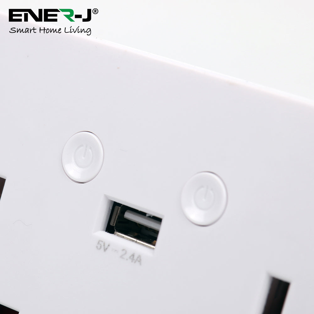 Smart Wi-Fi Double Socket With USB