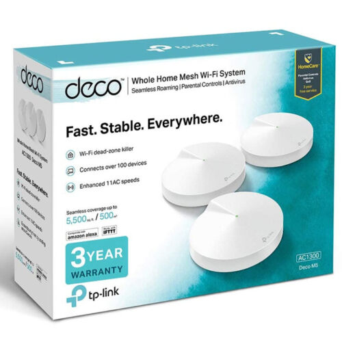 TP Link Deco M5 Home Wi-Fi Mesh System (3 Pack)